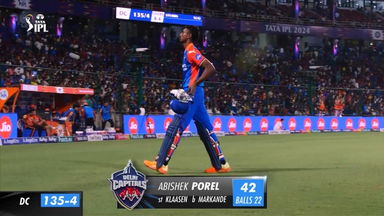 M35: DC vs SRH – Abishek Porel Wicket