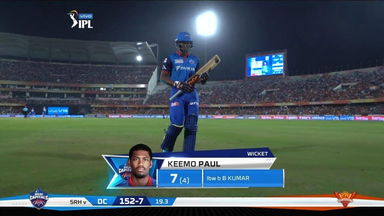 M30: SRH vs DC – Keemo Paul Wicket