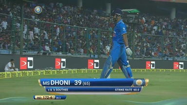 IND vs NZ 2016, 2nd ODI: MS Dhoni Wicket
