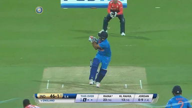 IND vs ENG 2017, 3rd T20I : Suresh Raina Six