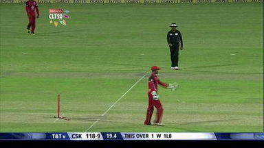 M20: CSK vs T&T –  Ravichandran Ashwin Run out