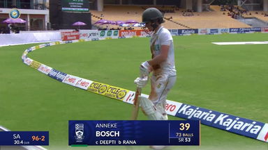 IND-W vs SA-W 2024, 1st Test: Anneke Bosch Wicket