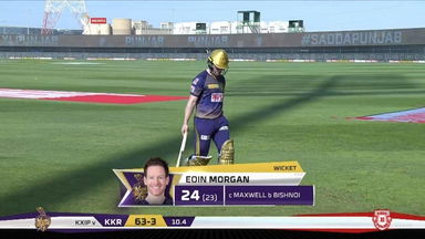 M24: KXIP vs KKR – Eoin Morgan Wicket