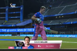 M16: RCB vs RR – David Miller Wicket