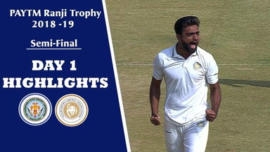 Ranji Trophy 2018-19 SF: Saurashtra v Karnataka - Day 1 Highlights