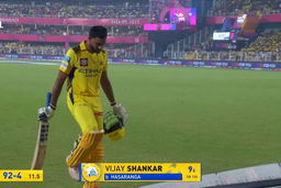 IPL 2025 M11: RR vs CSK - Vijay Shankar Wicket