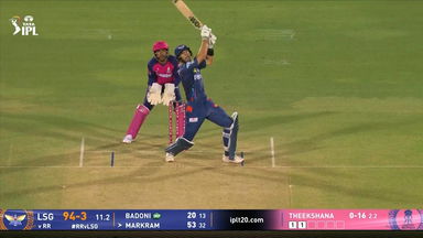 IPL 2025 M36: RR vs LSG - Aiden Markram Six