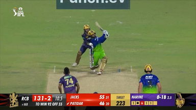 M36: KKR vs RCB – Rajat Patidar Six