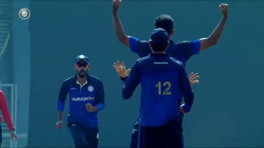 Vijay Hazare Trophy 2022 Final,  Saurashtra VS Maharashtra:  Fall of Wickets