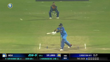 IND vs SL 2023, 3RD T20I: Suryakumar Yadav  Six