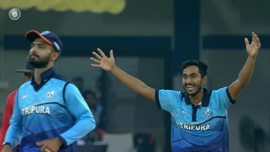 SMAT 2024, Tripura vs Uttarakhand: Fall of Wickets