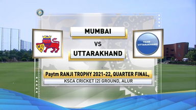 Ranji Trophy 2021-22, Mumbai v Uttarakhand, QF, Day 1: Match Highlights