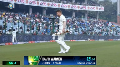 IND vs  AUS 2023, 2ND Test: David Warner Wicket