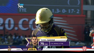 M44: KXIP vs KKR –  Sunil Narine Wicket