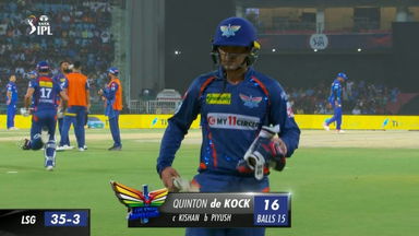 M63: LSG vs MI – Quinton De Kock Wicket