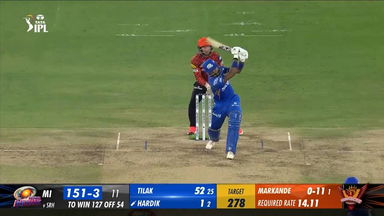 M08: SRH vs MI – Hardik Pandya Six