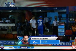 M13: KXIP vs DC – Hanuma Vihari Wicket