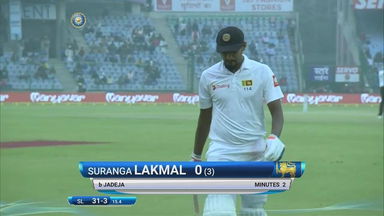 IND vs SL 2017, 3rd Test Day 4: Suranga Lakmal Wicket