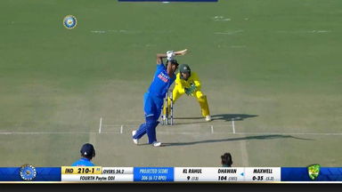 IND vs AUS 2019, 4th ODI: Shikhar Dhawan Six