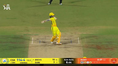 IPL 2026 M63: CSK vs SRH - Dewald Brevis Six