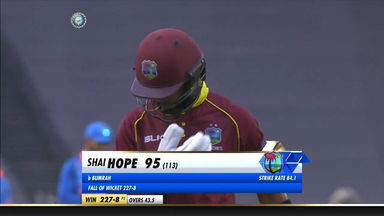 IND vs WI 2018, 3rd ODI: Shai Hope Wicket