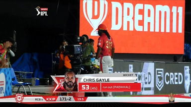 M31: RCB vs KXIP – Chris Gayle Wicket