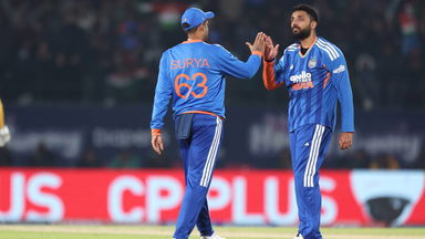 Bowled! Varun Chakaravarthy bags 50th T20I wicket in style