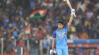 Unstoppable Gill lights up Ahmedabad with sparkling 126*(63)