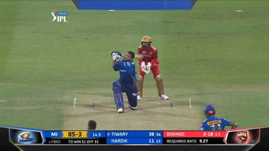 M42: MI vs PBKS – Saurabh Tiwary Six