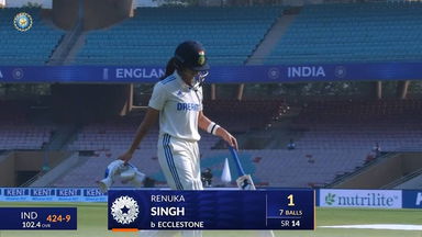IND-W vs ENG-W 2023, 1st Test: Renuka Singh Wicket