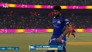 IPL 2026 M54: RCB vs MI - Tilak Varma Wicket