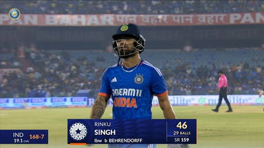IND vs AUS 2023-24, 4TH T20I: Rinku Singh Wicket