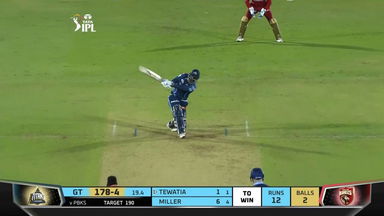 M16: PBKS vs GT – Rahul Tewatia Six