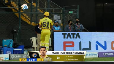 M59: CSK vs MI – Maheesh Theekshana Wicket