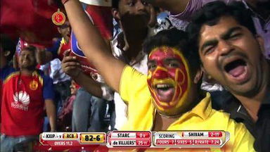 M31: RCB vs KXIP –  AB de Villiers Six