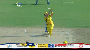 M18: CSK vs KXIP –  Shane Watson Six