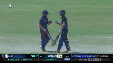 SMAT 2023 QF 4: Captain Yash Dhull's brisk 43 (29) for Delhi