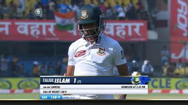 IND vs BAN 2019, 1st Test, Day 1: Taijul Islam Wicket