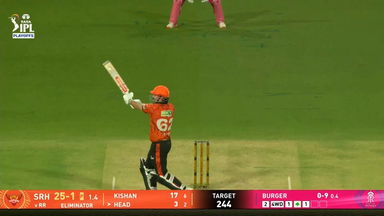 IPL 2026 Eliminator: SRH vs RR - Travis Head Six