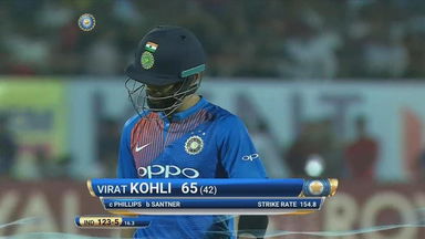 IND vs NZ 2017, 2nd T20I: Virat Kohli Wicket
