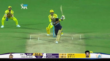 M05: CSK vs KKR – Robin Uthappa Six