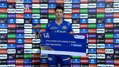 M65: MI vs SRH – Unacademy Let's Crack It Sixes of the Match – Tim David