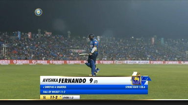 IND vs SL 2020, 3rd T20I: Avishka Fernando Wicket