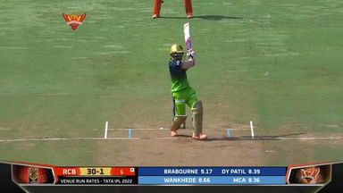 M54: SRH vs RCB – Faf Du Plessis Six