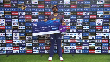 M31: KKR vs RCB  – Upstox most valuable Asset of the match –  Varun Chakaravarthy