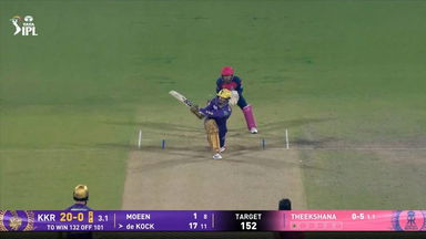 IPL 2025 M06: RR vs KKR - Quinton De Kock Six