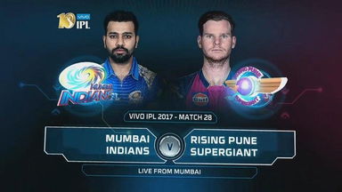 IPL 2017 M28: MI vs RPS  – Match Highlights