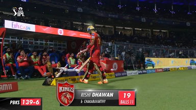 M53: KKR vs PBKS – Rishi Dhawan Wicket