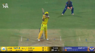 IPL 2025 M30: LSG vs CSK - Shivam Dube Six