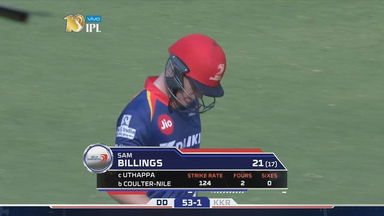M18: DD vs KKR  – Sam Billings Wicket